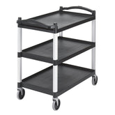 CAMBRO BLACK THREE SHELVES LARGE UTILITY CART - Mabrook Hotel Supplies